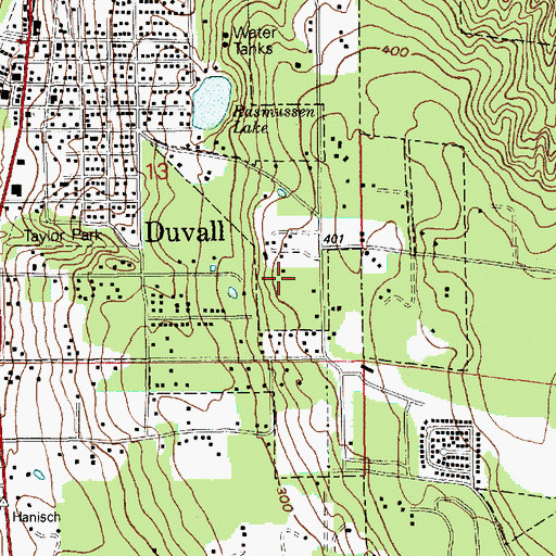 Topographic Map of City of Duvall, WA