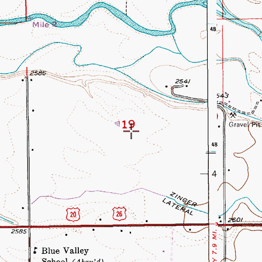 Topographic Map of City of Eagle, ID