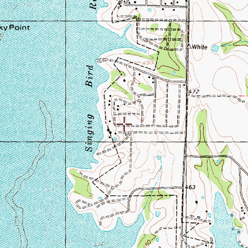Topographic Map of City of East Tawakoni, TX