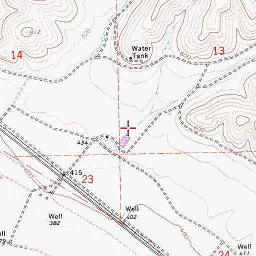Topographic Map of Coyote Canyon, CA