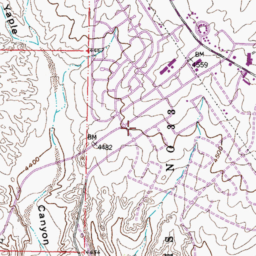 Topographic Map of City of Elephant Butte, NM