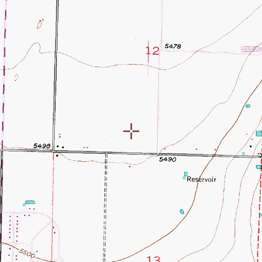 Topographic Map of City of Enoch, UT