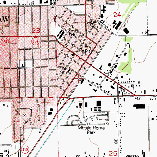 Topographic Map of City of Enumclaw, WA