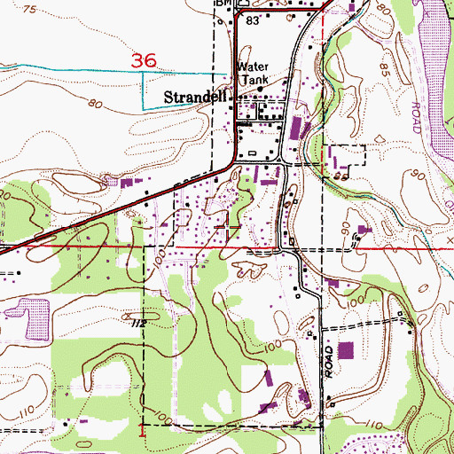 Topographic Map of City of Everson, WA