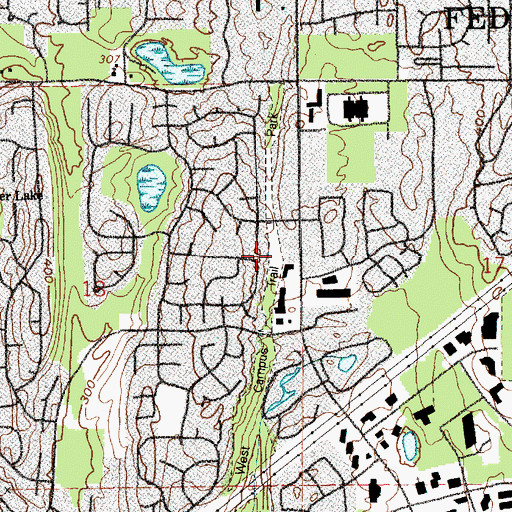 Topographic Map of City of Federal Way, WA