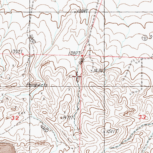 Topographic Map of City of Fernley, NV