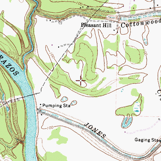Topographic Map of City of Fulshear, TX