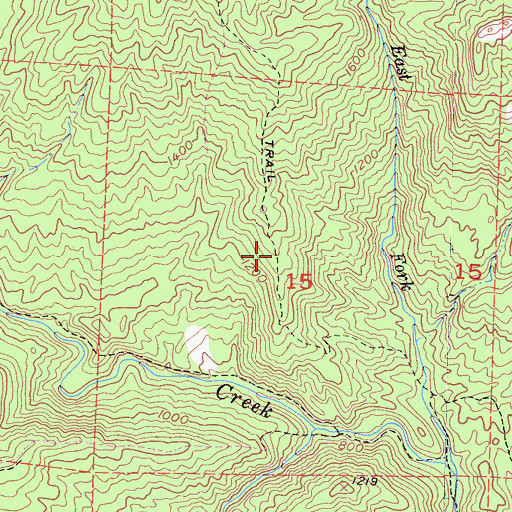 Topographic Map of Coyote Trail, CA