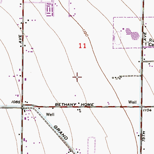 Topographic Map of City of Glendale, AZ