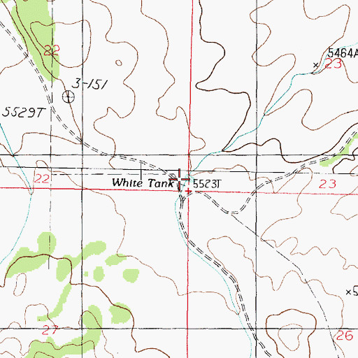 Topographic Map of White Tank, AZ