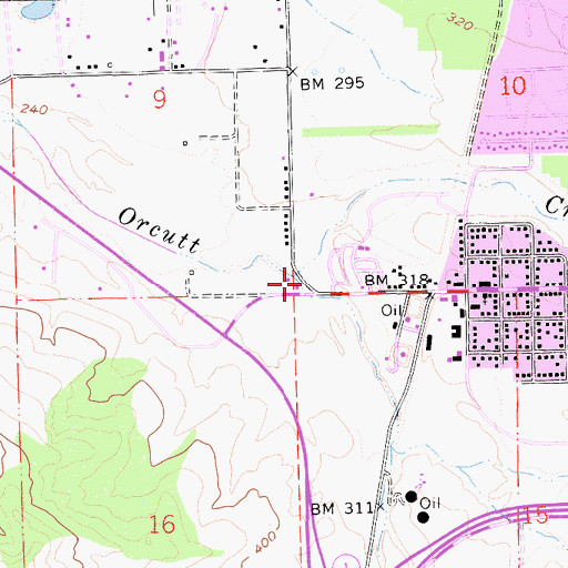 Topographic Map of Craciosa Canyon, CA