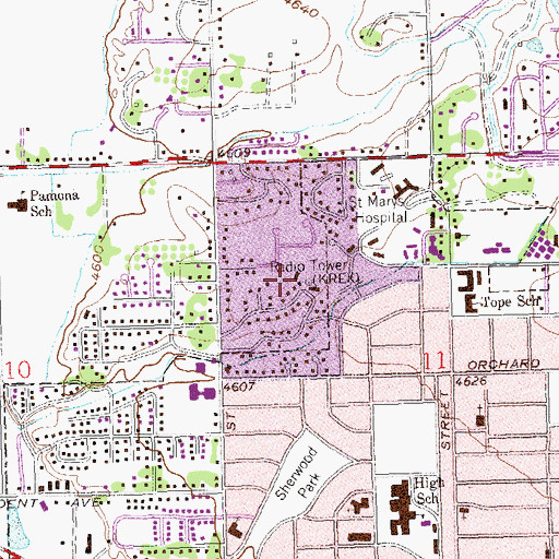 Topographic Map of City of Grand Junction, CO