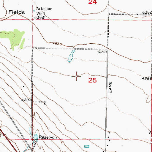 Topographic Map of City of Grantsville, UT