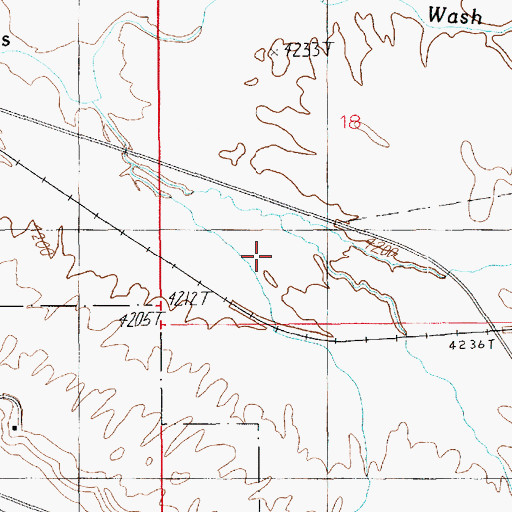 Topographic Map of City of Green River, UT
