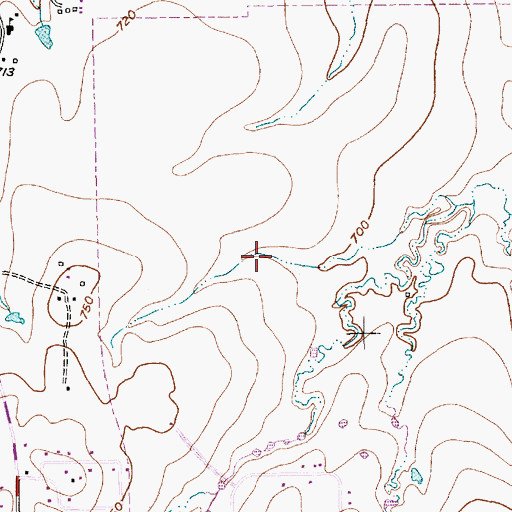 Topographic Map of City of Haslet, TX