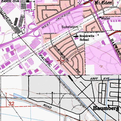 Topographic Map of City of Hayward, CA