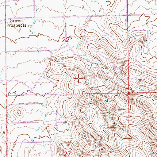 Topographic Map of City of Henderson, NV