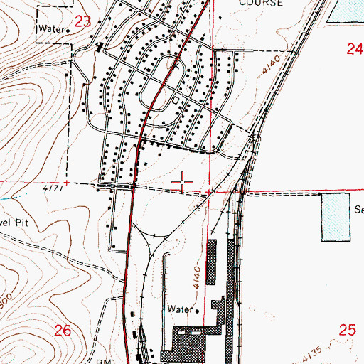 Topographic Map of City of Hines, OR