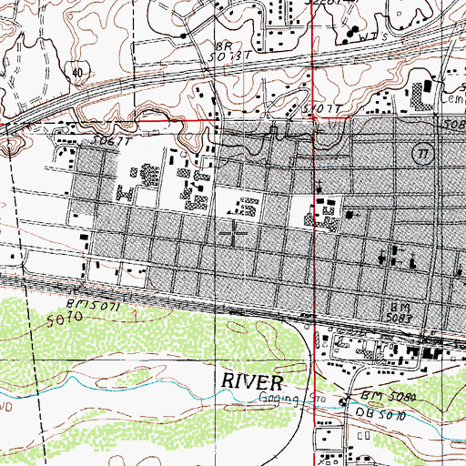Topographic Map of City of Holbrook, AZ