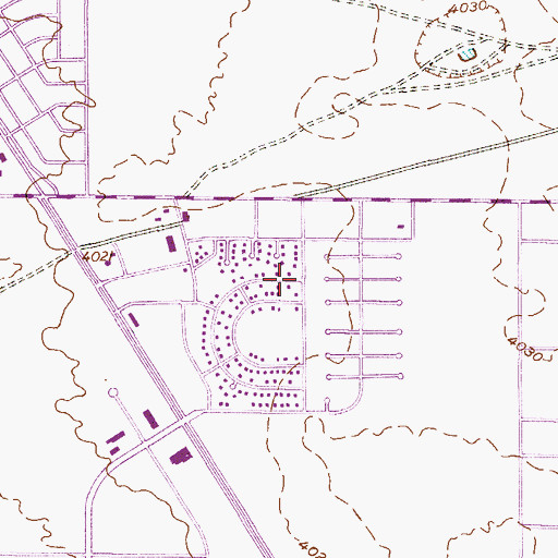 Topographic Map of City of Horizon City, TX