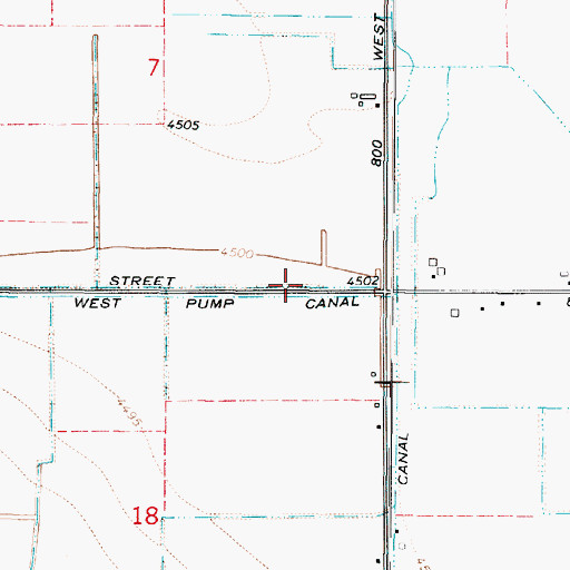 Topographic Map of City of Lewiston, UT