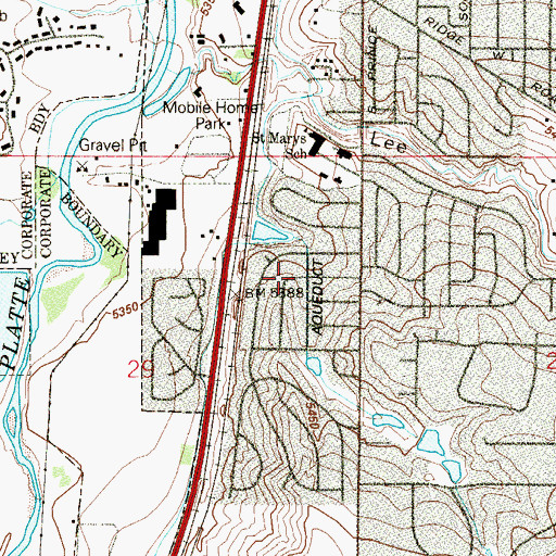 Topographic Map of City of Littleton, CO