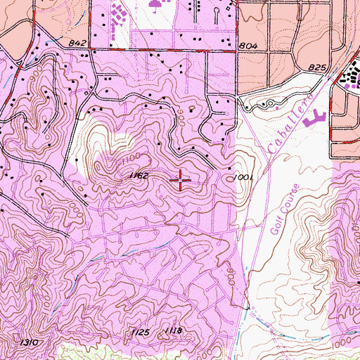 Topographic Map of City of Los Angeles, CA