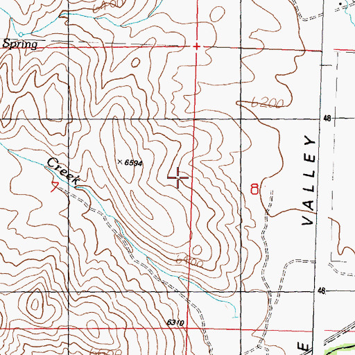 Topographic Map of City of Lost River, ID