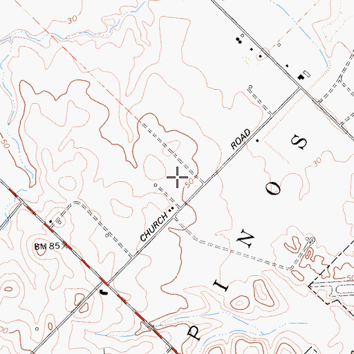 Topographic Map of City of Rio Vista, CA