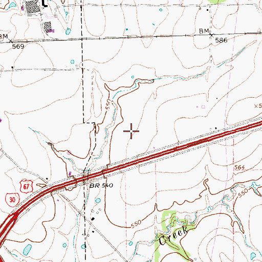 Topographic Map of City of Rockwall, TX