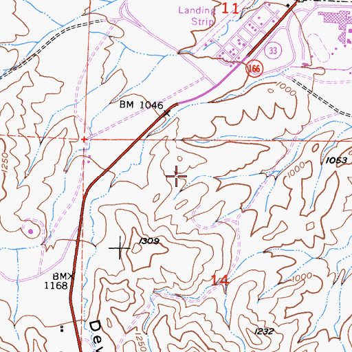 Topographic Map of City of Maricopa, CA