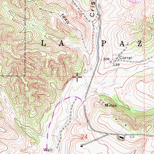 Topographic Map of Cristianitos Canyon, CA