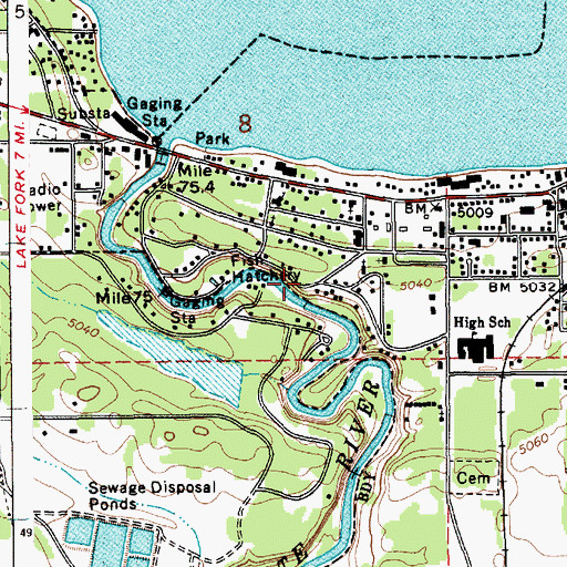 Topographic Map of City of McCall, ID