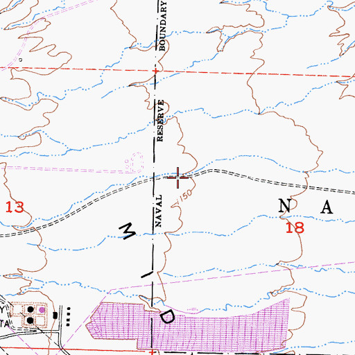 Topographic Map of Crocker Canyon, CA