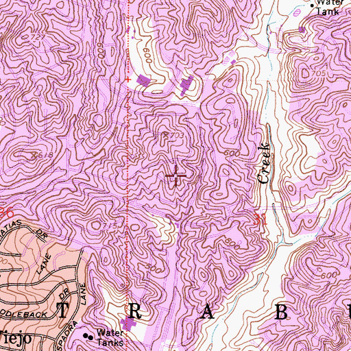 Topographic Map of City of Mission Viejo, CA