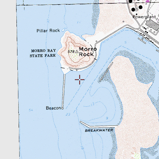 Topographic Map of City of Morro Bay, CA
