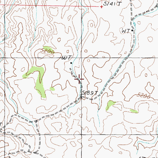 Topographic Map of Sunshine Point Catchment, AZ