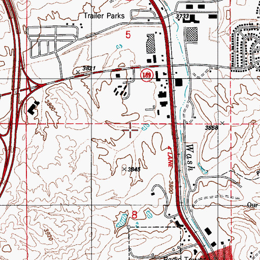 Topographic Map of City of Nogales, AZ