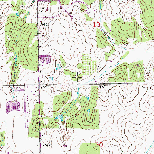 Topographic Map of City of Norman, OK