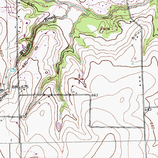 Topographic Map of City of Oak Leaf, TX