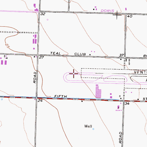 Topographic Map of City of Oxnard, CA