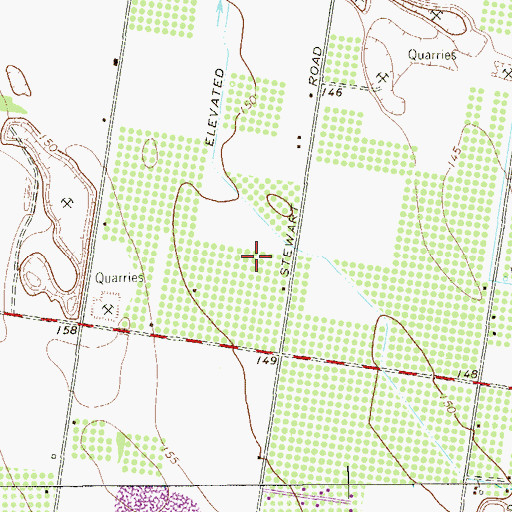 Topographic Map of City of Palmhurst, TX