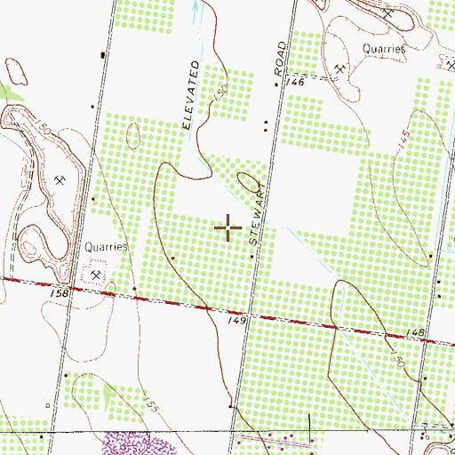 Topographic Map of City of Palmhurst, TX