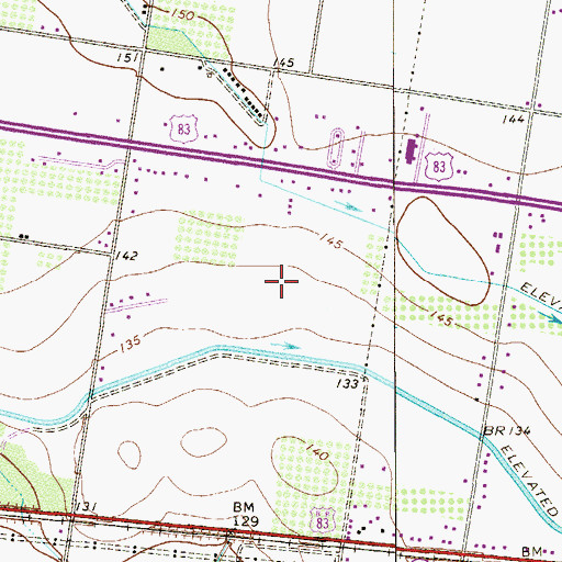 Topographic Map of City of Palmview, TX