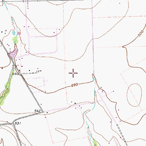 Topographic Map of City of Pecan Hill, TX