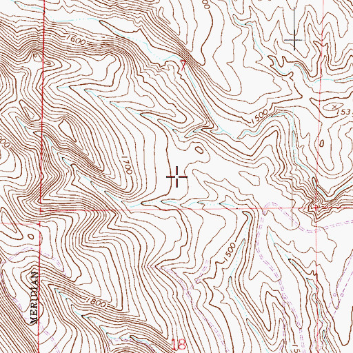 Topographic Map of City of Peoria, AZ
