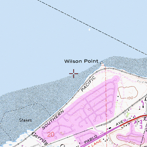 Topographic Map of City of Pinole, CA