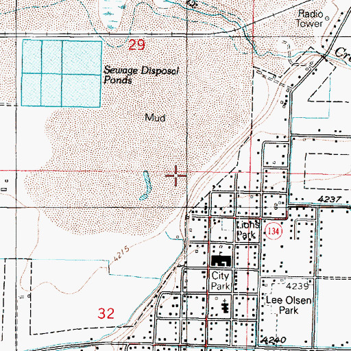 Topographic Map of City of Plain City, UT