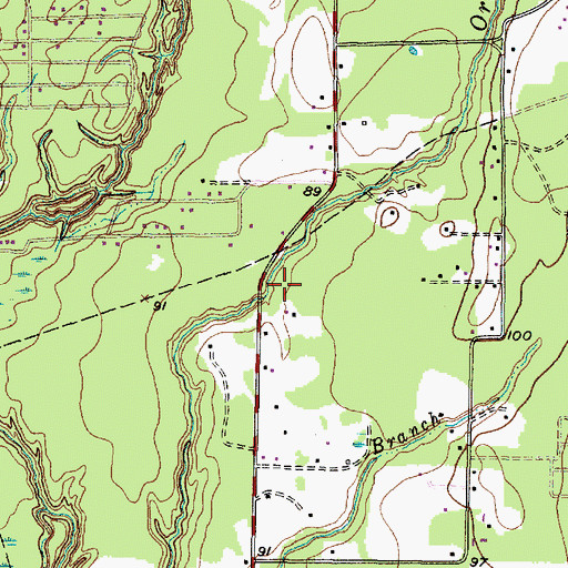 Topographic Map of City of Plum Grove, TX