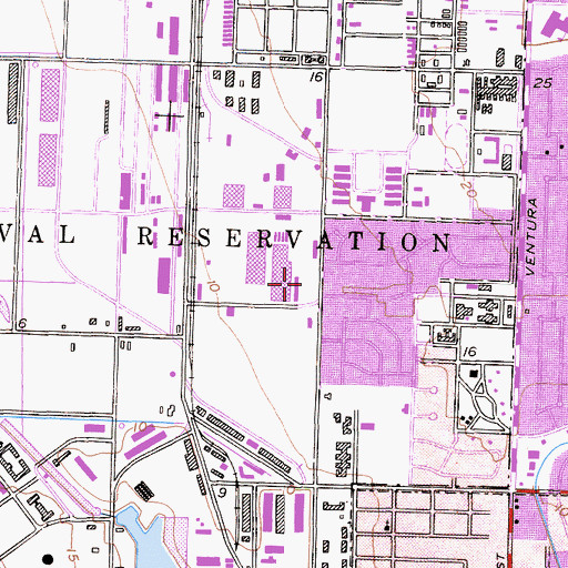 Topographic Map of City of Port Hueneme, CA